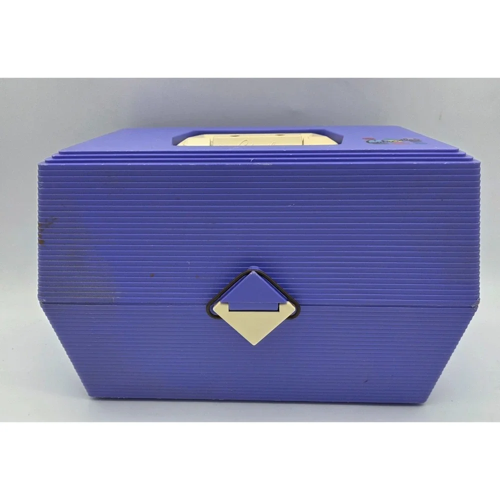 Vtg Caboodles Makeup/Nail Polish Case Organizer Model 2700 1980s Original Purple